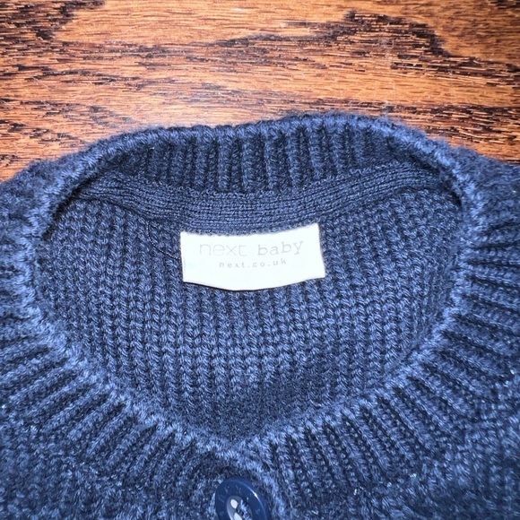 Next Direct Navy Kids Cable Knit Sweater - Picture 2 of 3